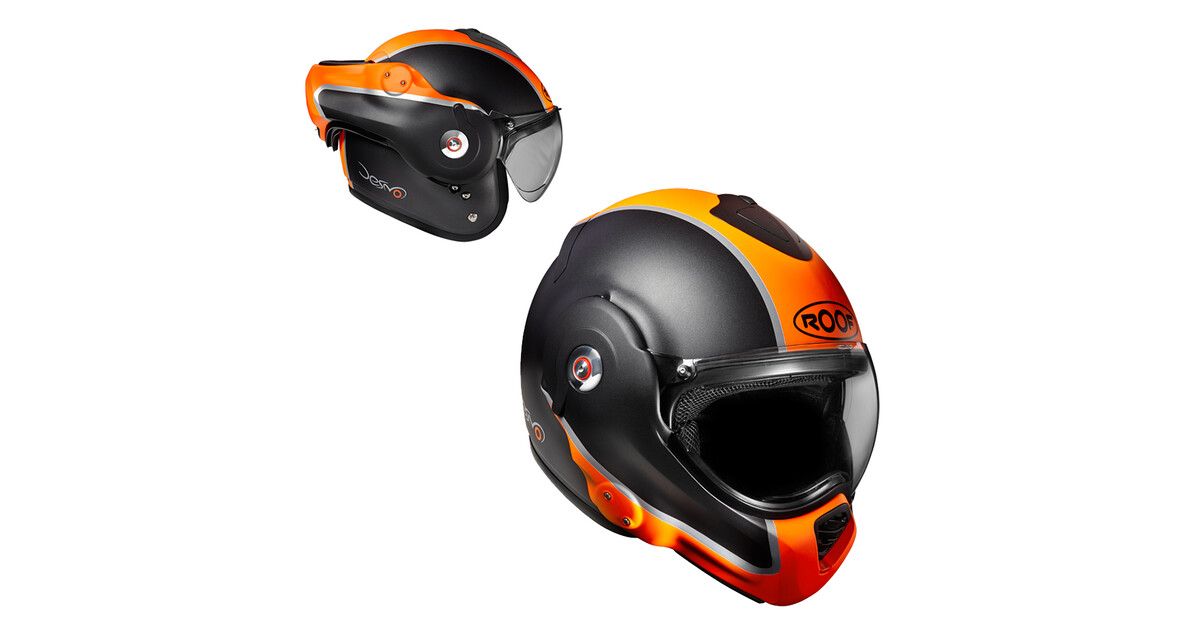 ROOF - Casque RO32 Desmo Fluo Noir Orange