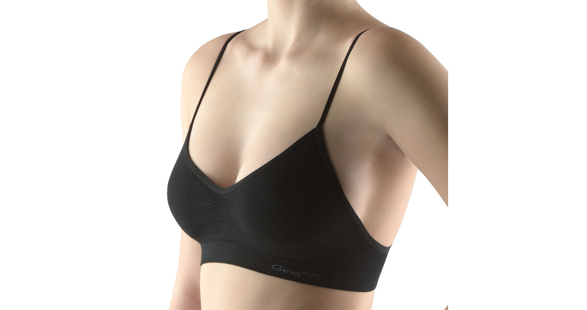 Women's Bra Top with Narrow Shoulder Straps Bamboo PureLine - inSPORTline