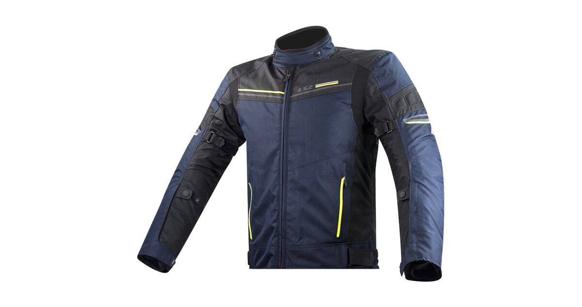 Black and blue motorcycle jacket sale