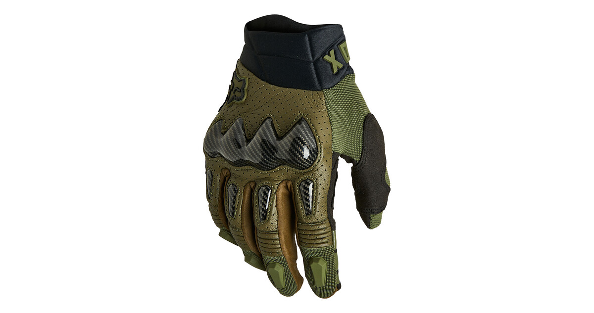 Motocross Gloves FOX Bomber Ce Green MX22 - inSPORTline