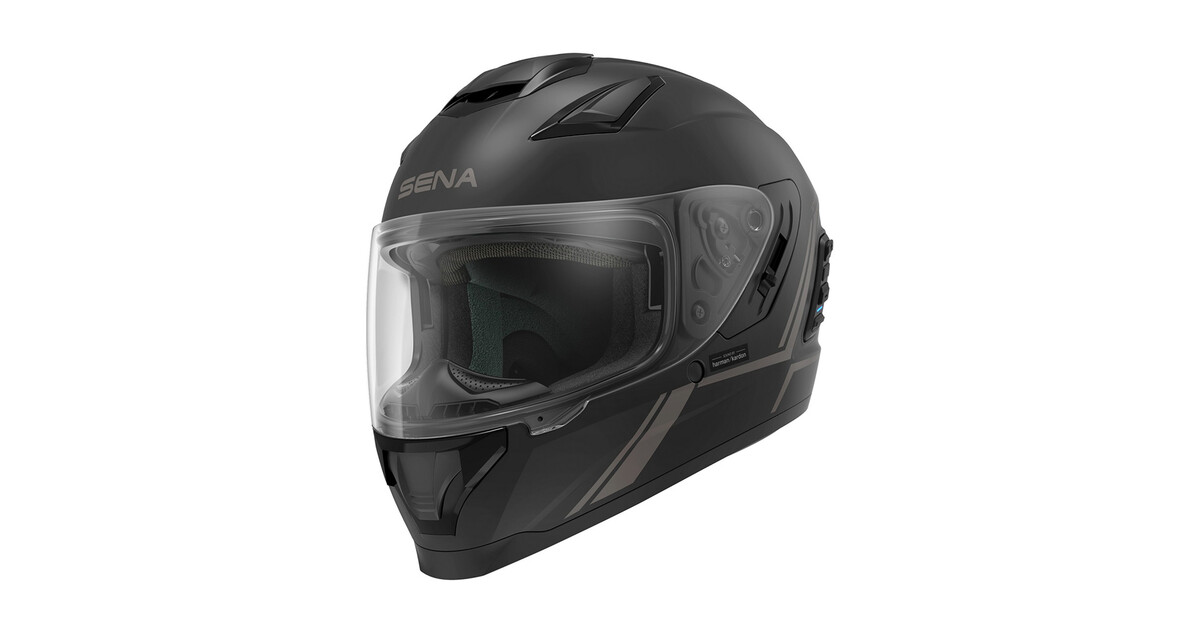 Motorcycle Helmet SENA Stryker w Integrated Mesh Headset Matte Black