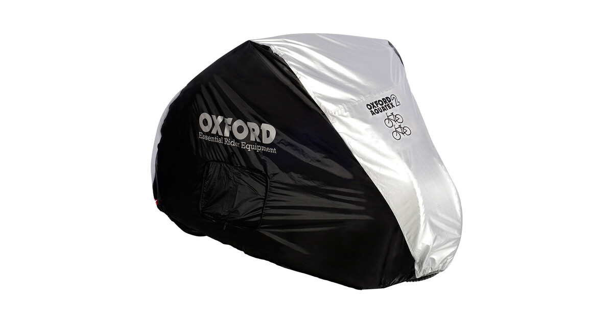 Double Bicycle Cover Oxford Aquatex Black Silver inSPORTline