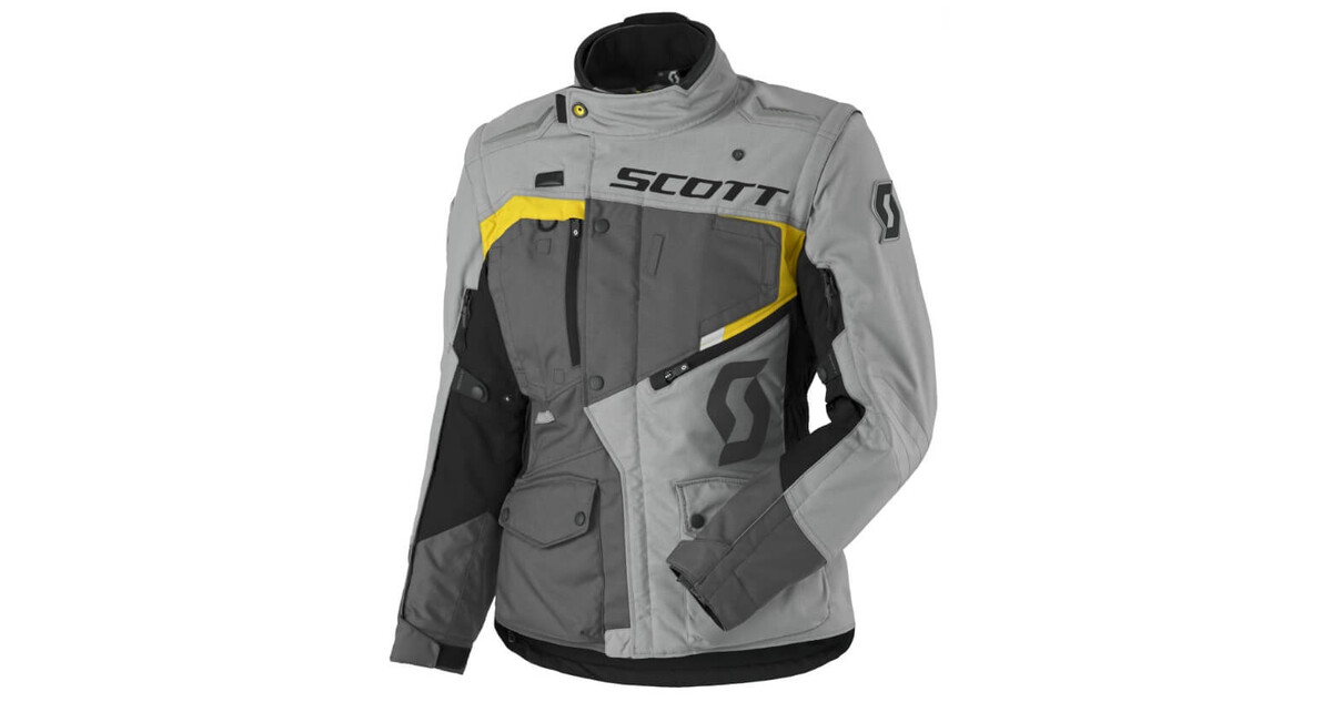 Women's Moto Jacket SCOTT W's Dualraid DP MXVII - Grey-Yellow - inSPORTline