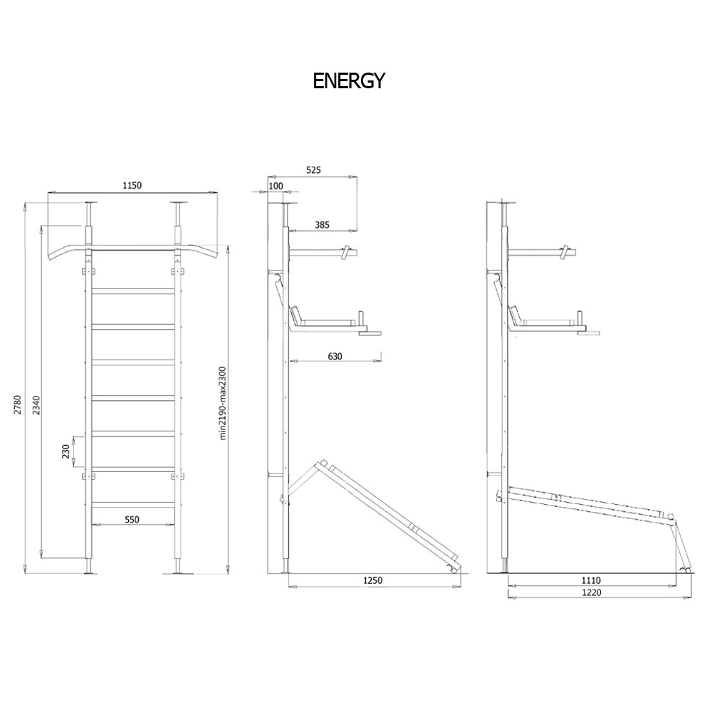 Wall Bars Benchmark Energy