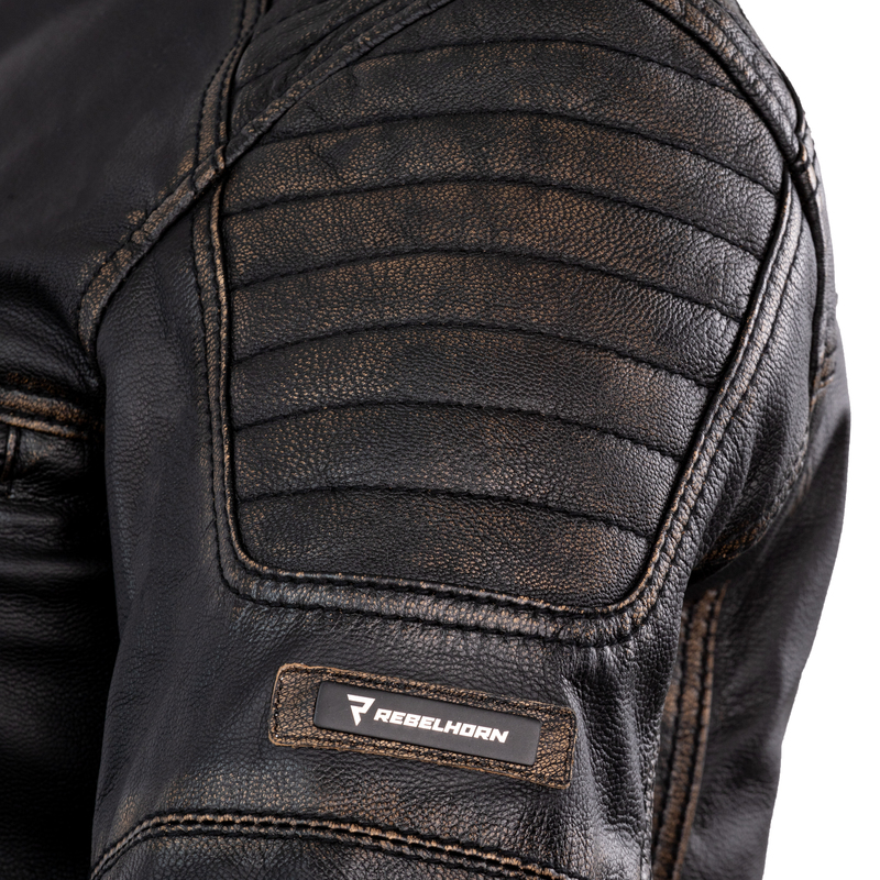 Women’s Leather Motorcycle Jacket Rebelhorn Hunter Pro Lady CE ...