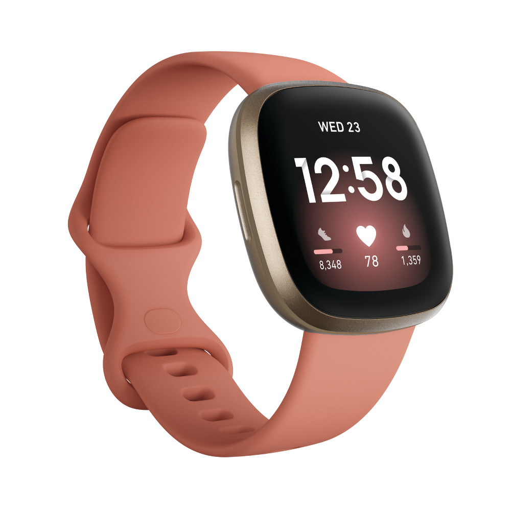 fitbit pink watch