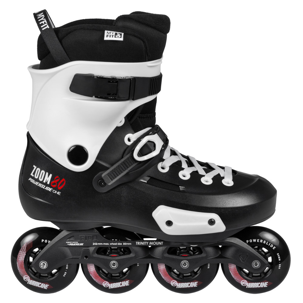 Rollerblades Powerslide Zoom Pro Black 80 Trinity - inSPORTline