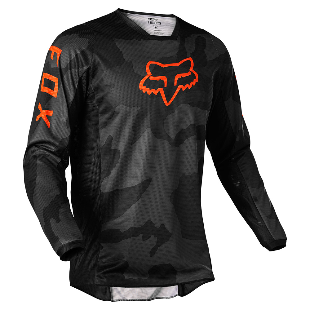 Motocross Jersey FOX 180 Trev Black Camo MX22 - inSPORTline